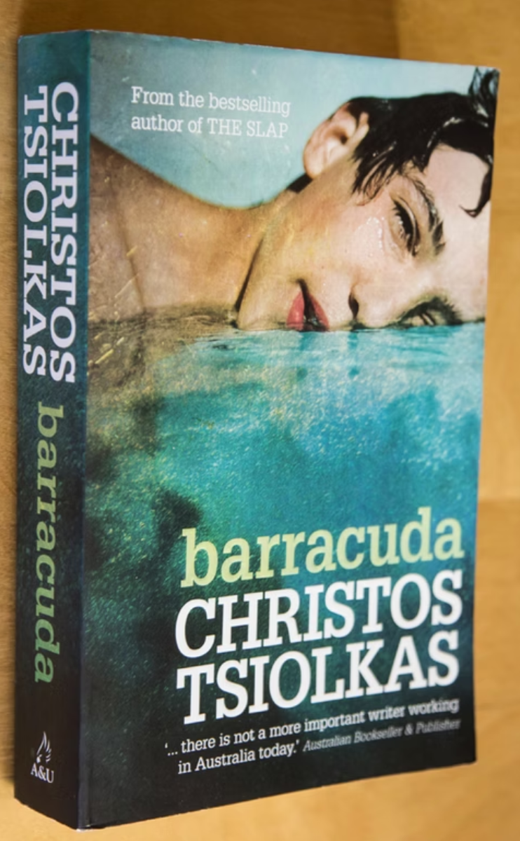 Cover of Barracuda by Christos Tsiolkas, featuring Hélène Desplechin's photograph