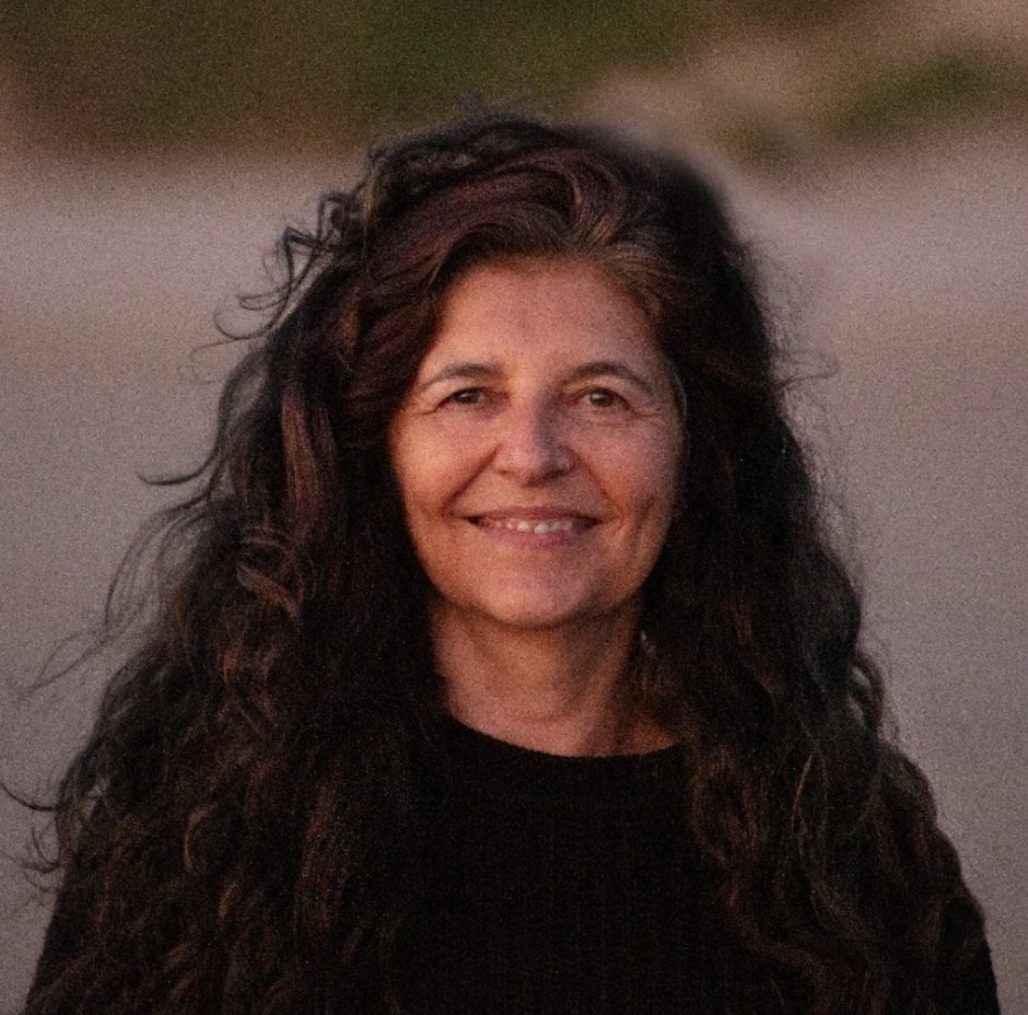 Portrait of Hélène Desplechin smiling outdoors